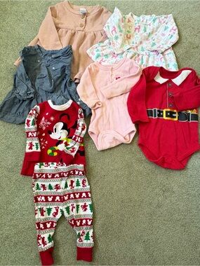 Baby Girls Lot Of 6-9 Months Seven Assorted pieces